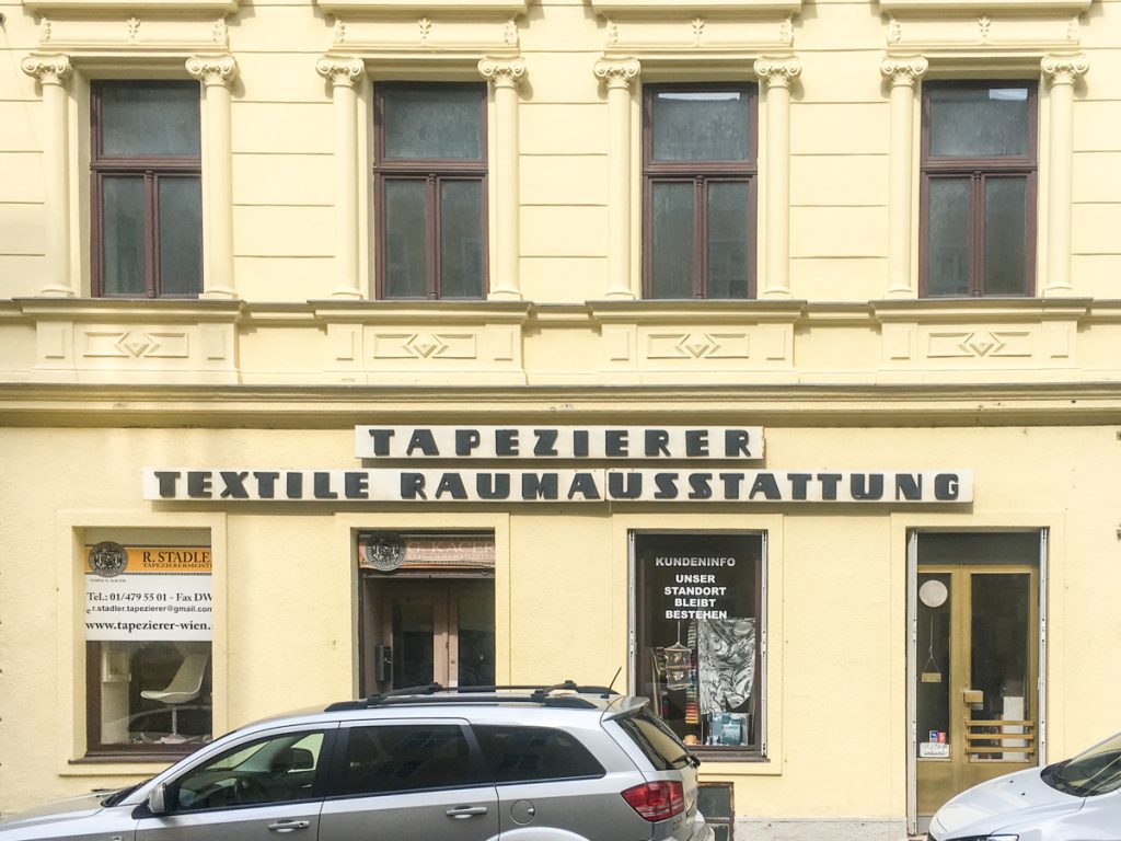 Die altehrwürdige Werkstatt der Fam. Stadler in Wien Währing