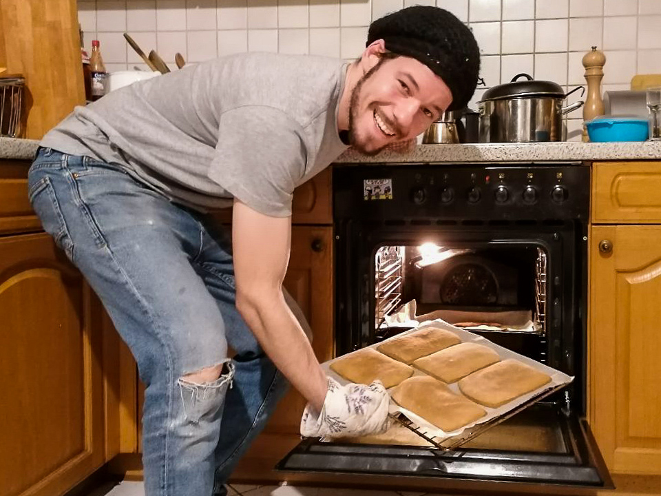 Nach 12 Minuten im Backrohr sind Sie goldbraun