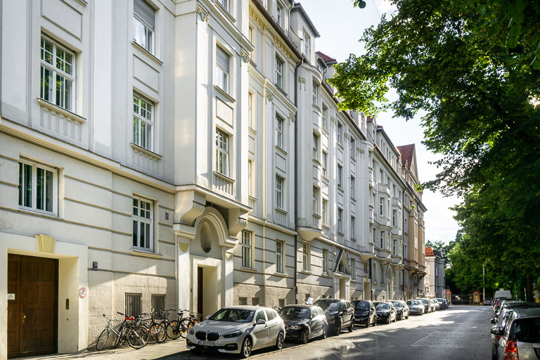 Historismus Häuserzeile in München-Schwabing